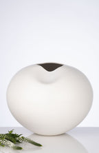Milan White Sculptural Vase